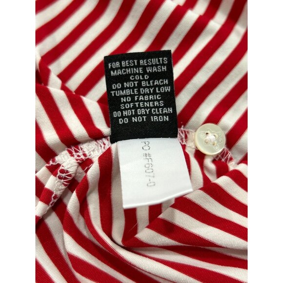 Turtleson Golf Polo Shirt Men's Red Tour Performance Striped Size M - Picture 5 of 5